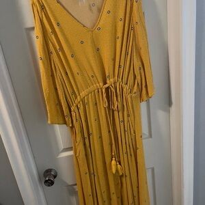 Melissa McCarthy Yellow Long Sleeve Dress